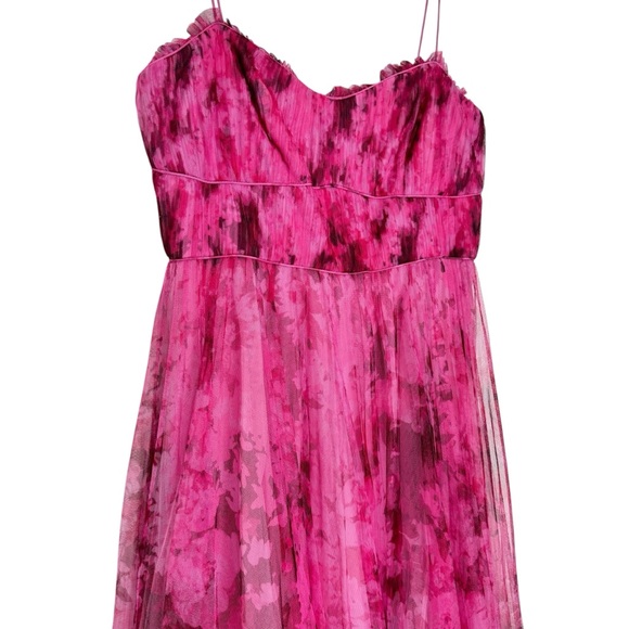 ML Monique Lhuillier Tulle Pink Dress - Picture 7 of 15